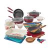 Keepsake Floral 38-Piece Cookware Set, Merlot