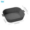 Air Fryer Silicone Pot Basket Liners Non-Stick Safe Oven Baking Tray Accessories